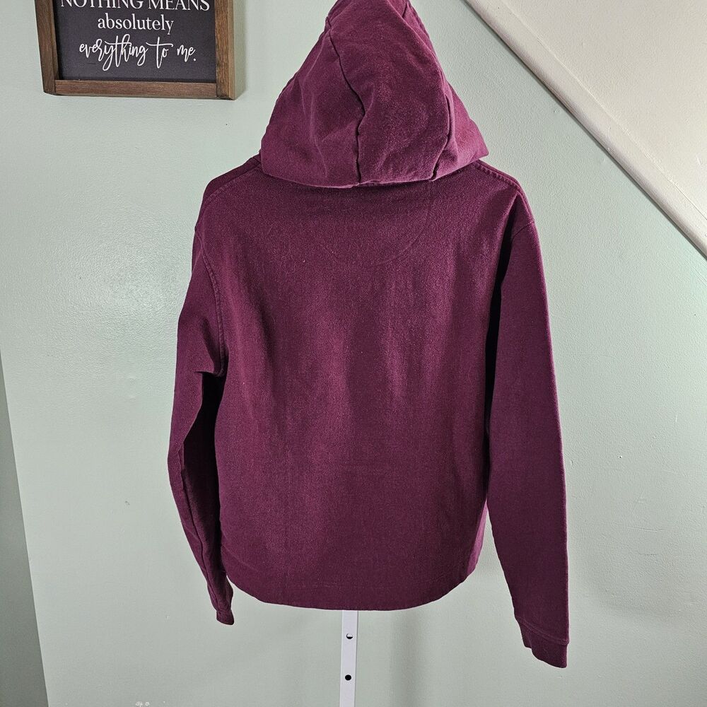 Patagonia Womens P6 Logo Aprisal Hoodie Hoodie Sweatshirt Size Large‎ Burgundy - Picture 7 of 8